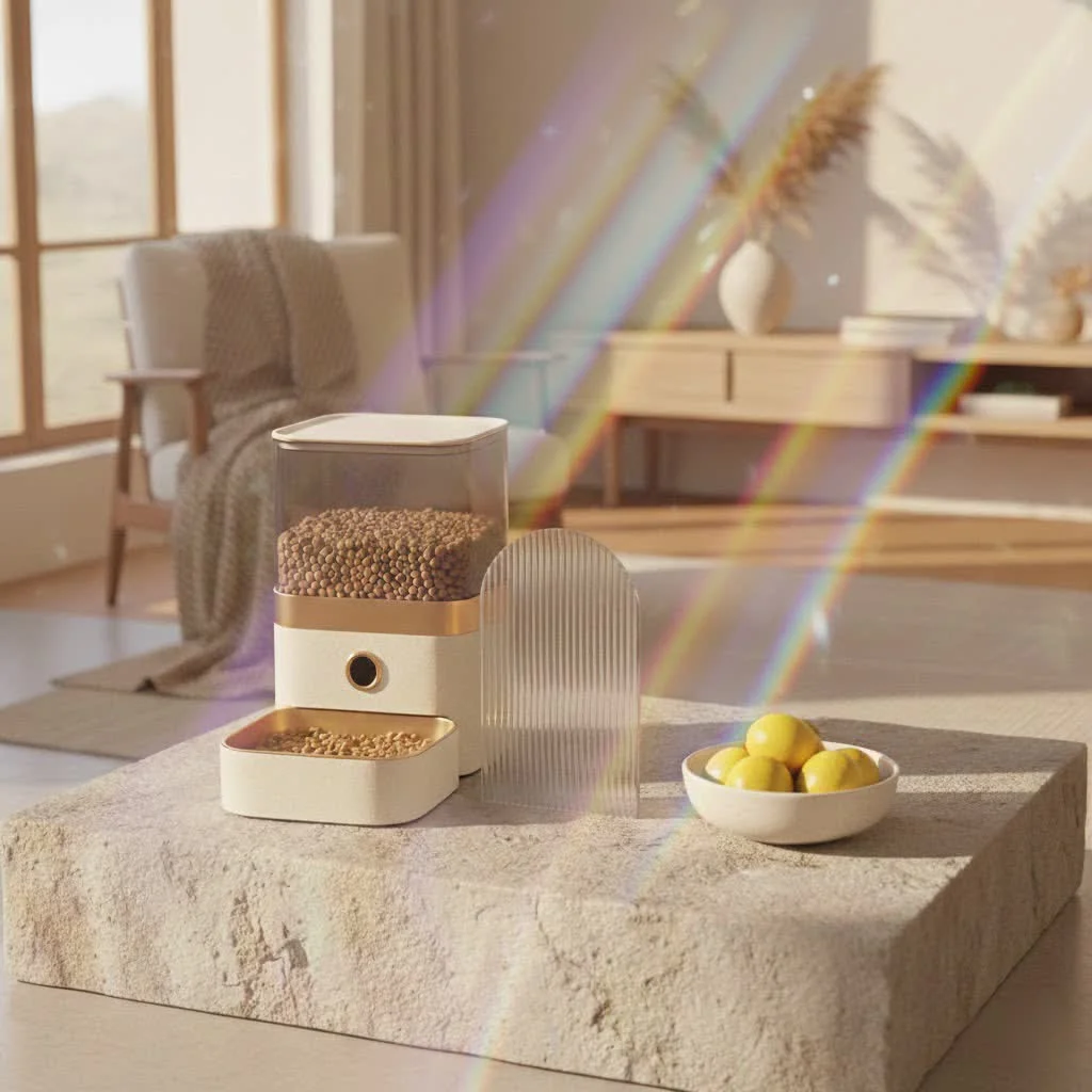 Cat Mate C500 automatic pet feeder with five food compartments