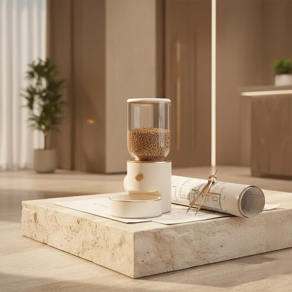 Petlibro Granary Automatic Pet Feeder with food in bowl